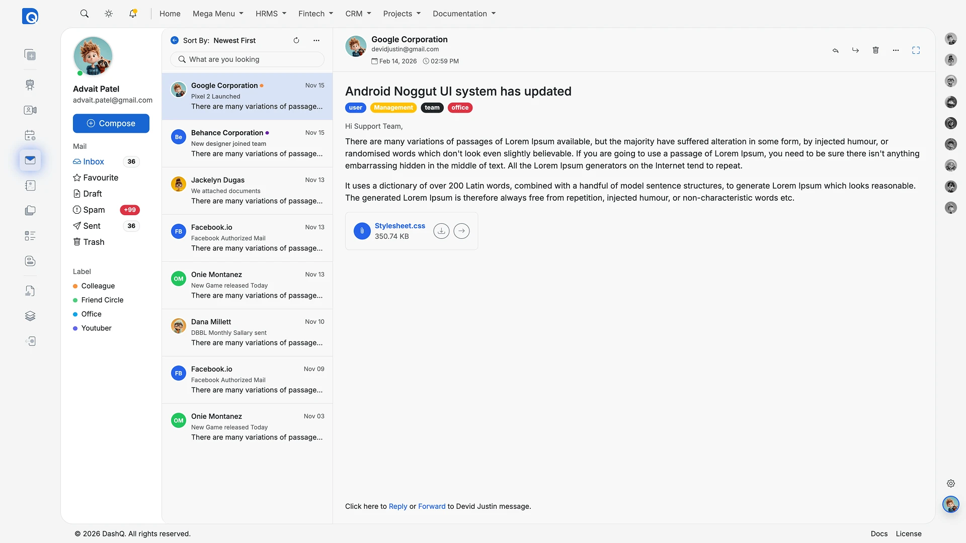 DashQ - Multipurpose Bootstrap HTML Admin Dashboard Template
