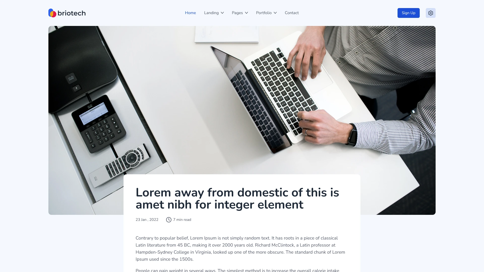 Briotech - Multipurpose Startup & Business HTML Template