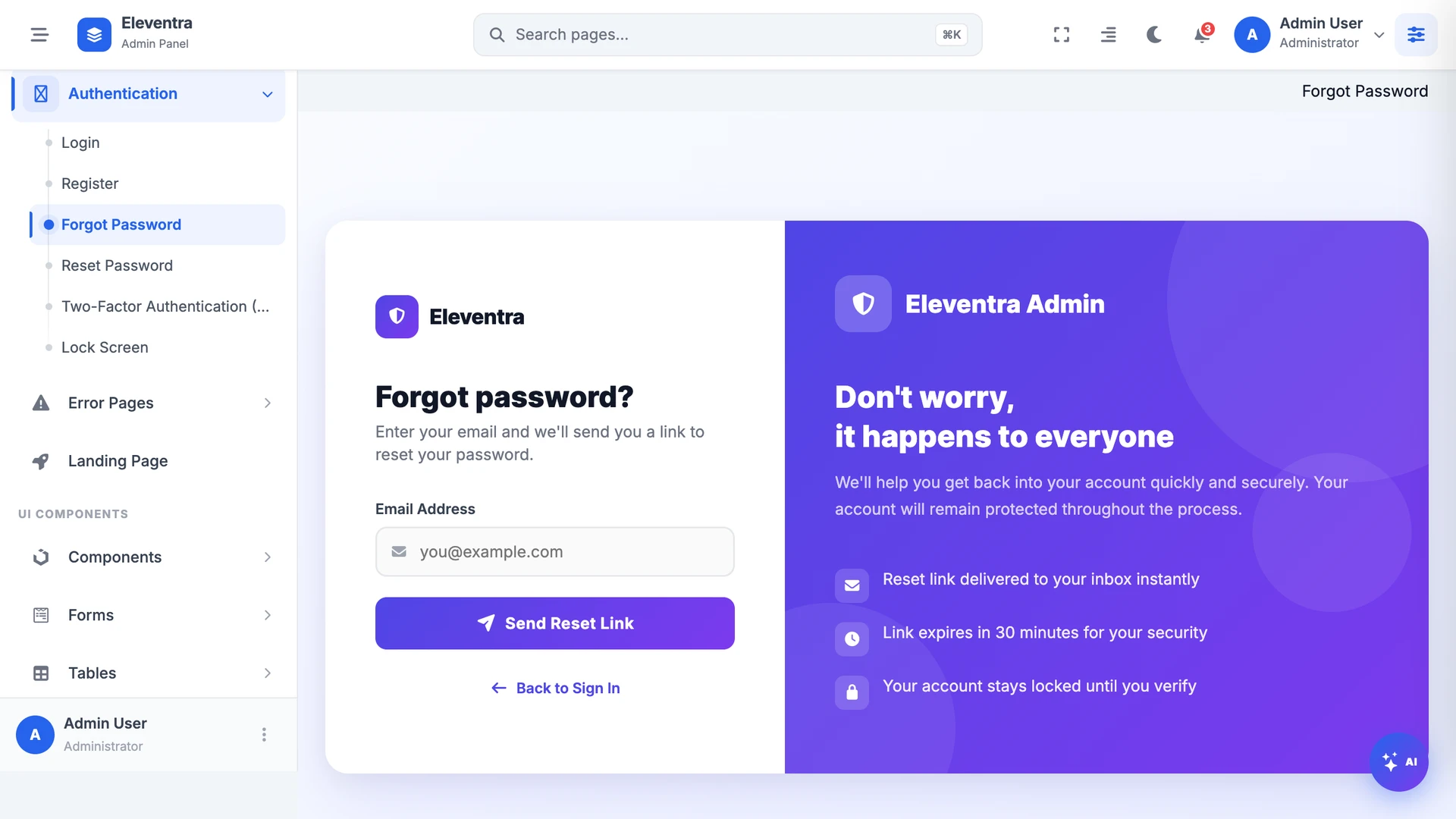 Eleventra - Angular 21 Admin Dashboard Template + UI Kit + 90+ Pages
