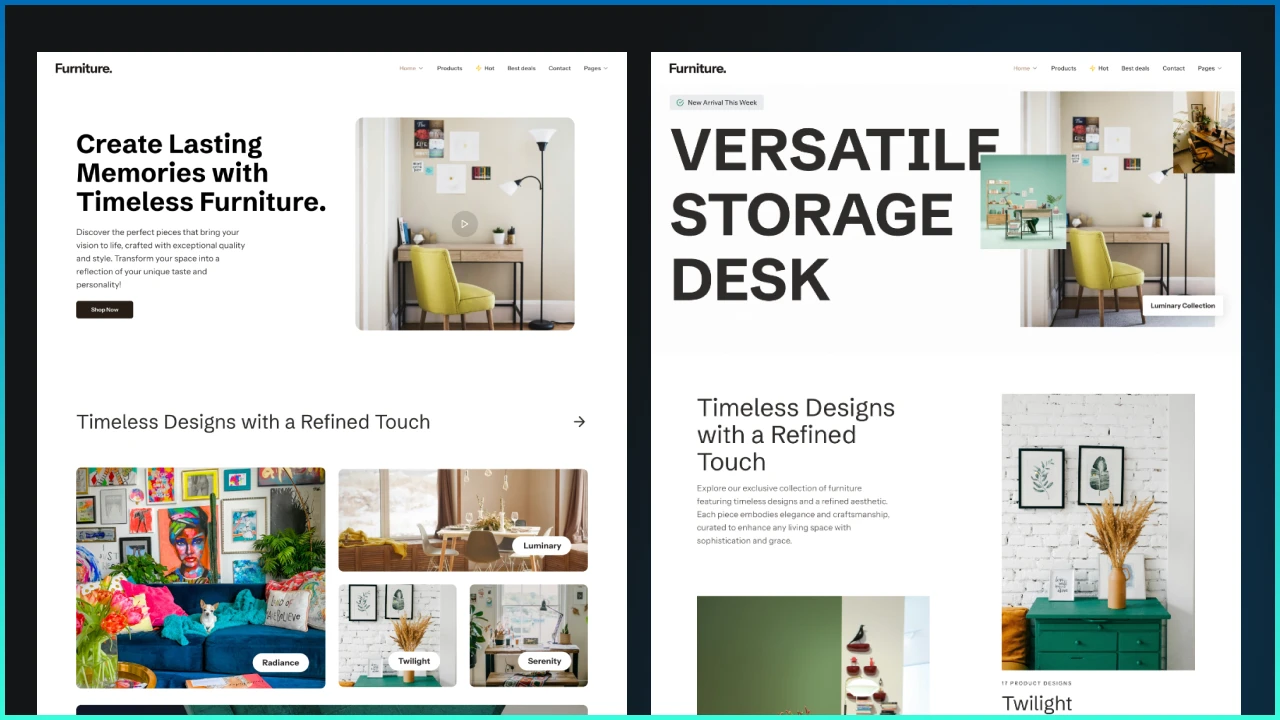 FurniturePro - Selling Furniture Framer Template