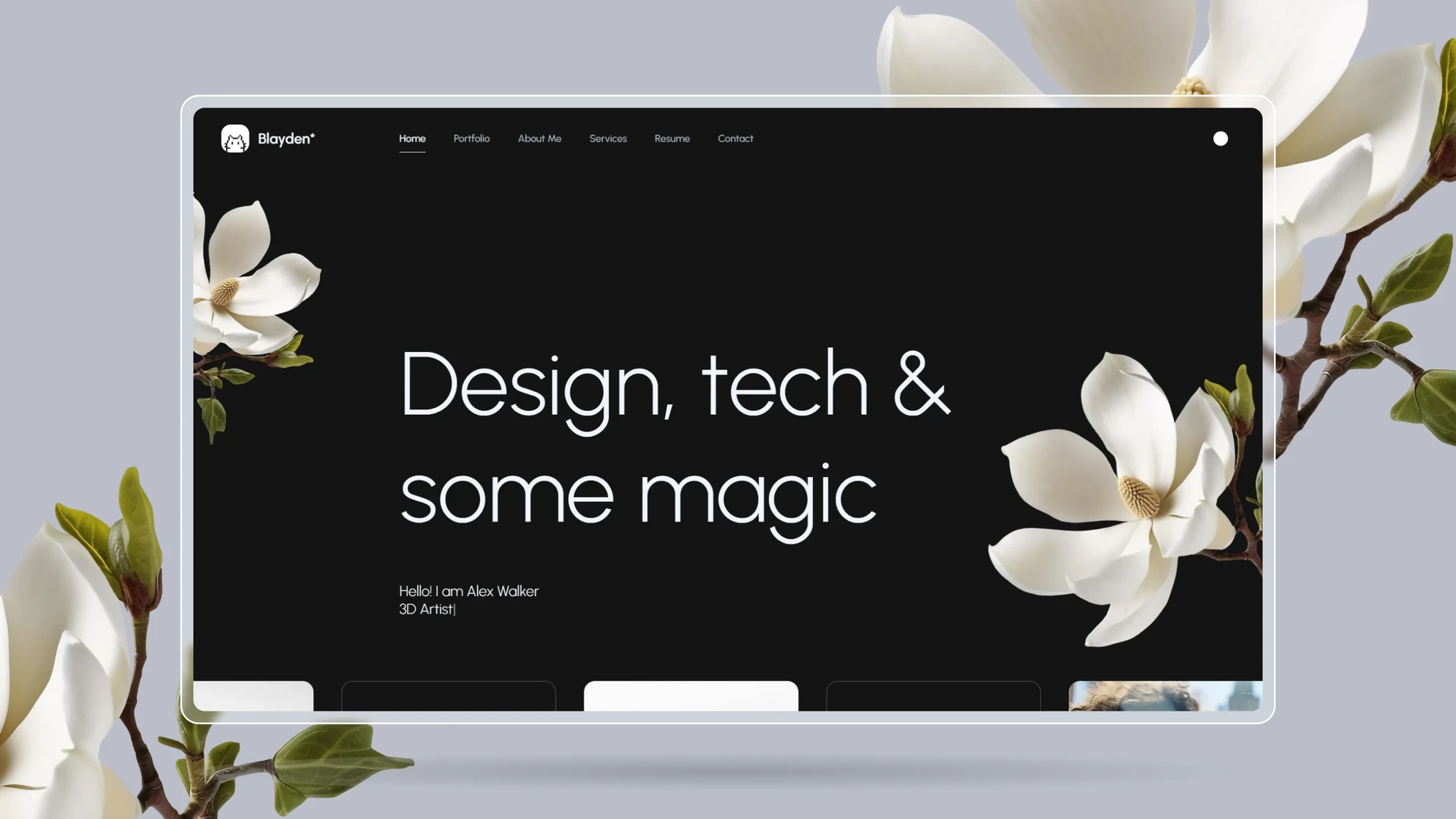 Blayden - Personal Portfolio & Resume HTML Template