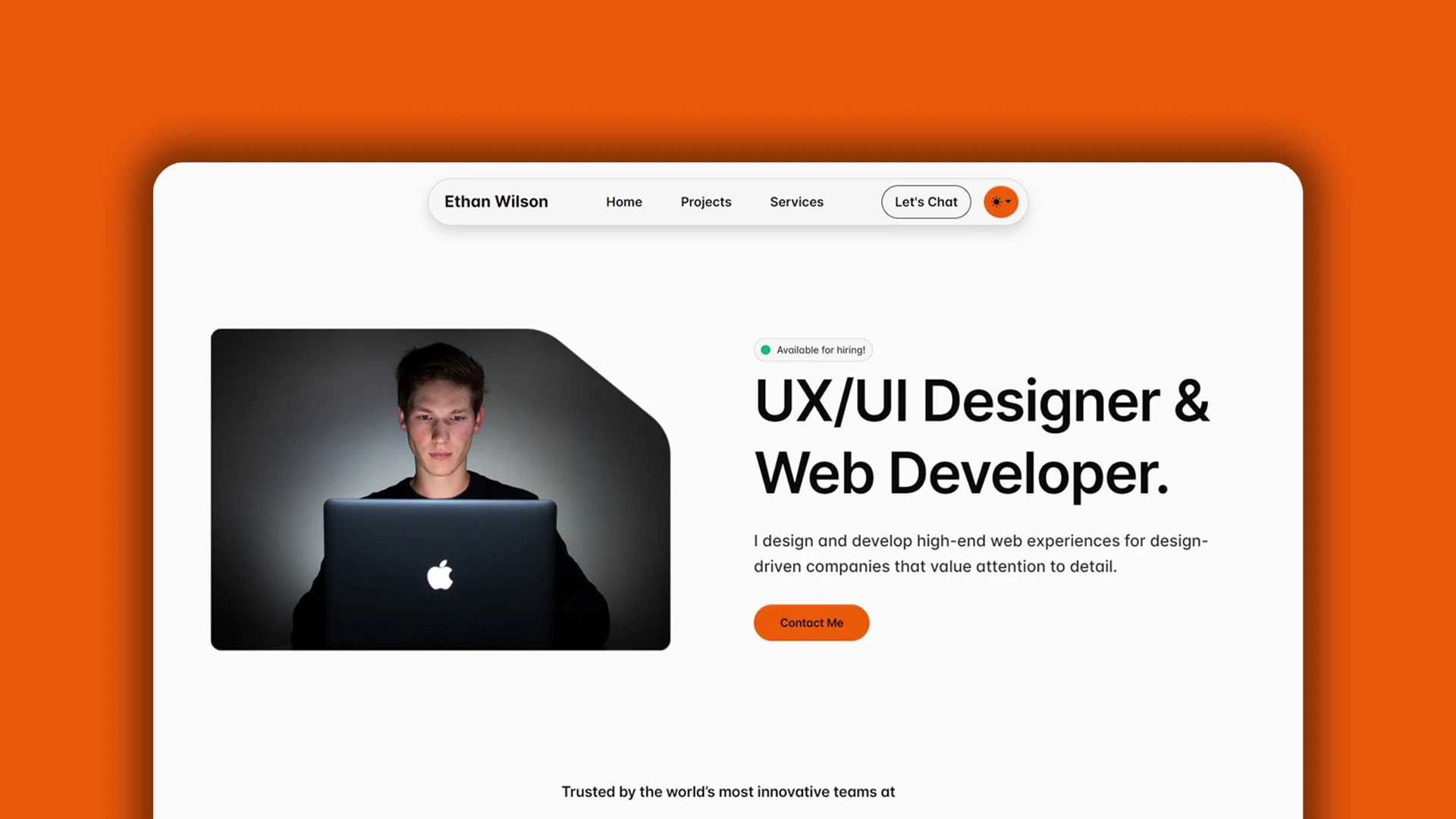 Uxoria - Sleek UX/UI Designer & Web Developer HTML Portfolio Template