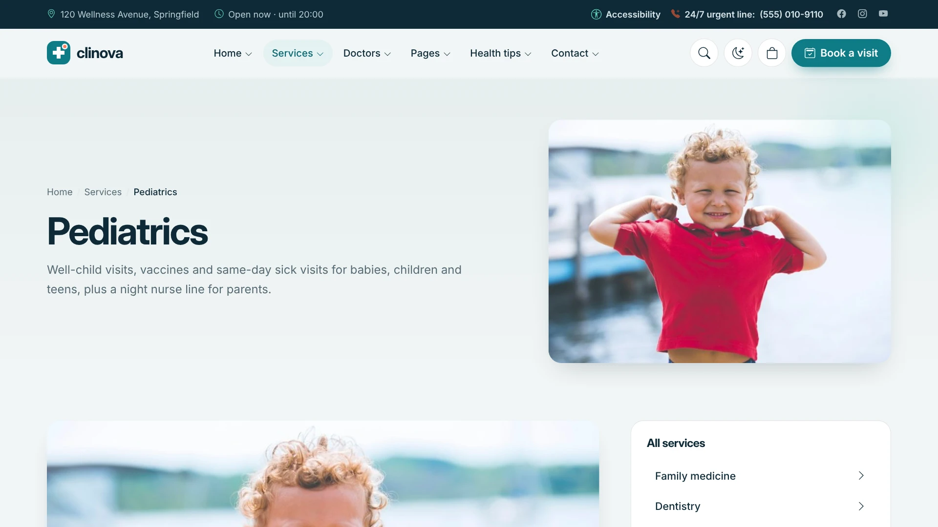 Clinova - Medical Clinic & Healthcare WordPress Theme