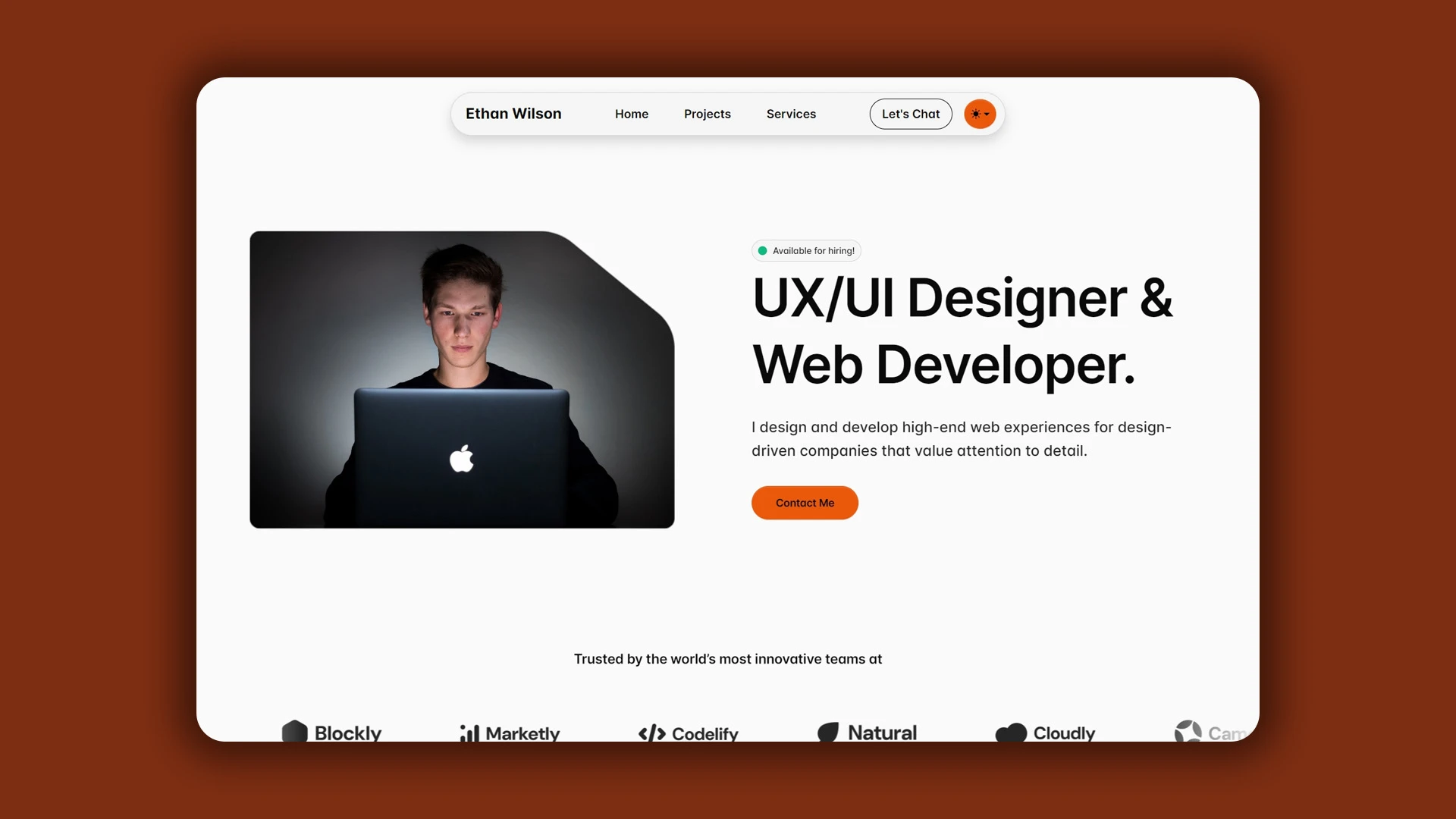 Uxoria - Sleek UX/UI Designer & Web Developer HTML Portfolio Template