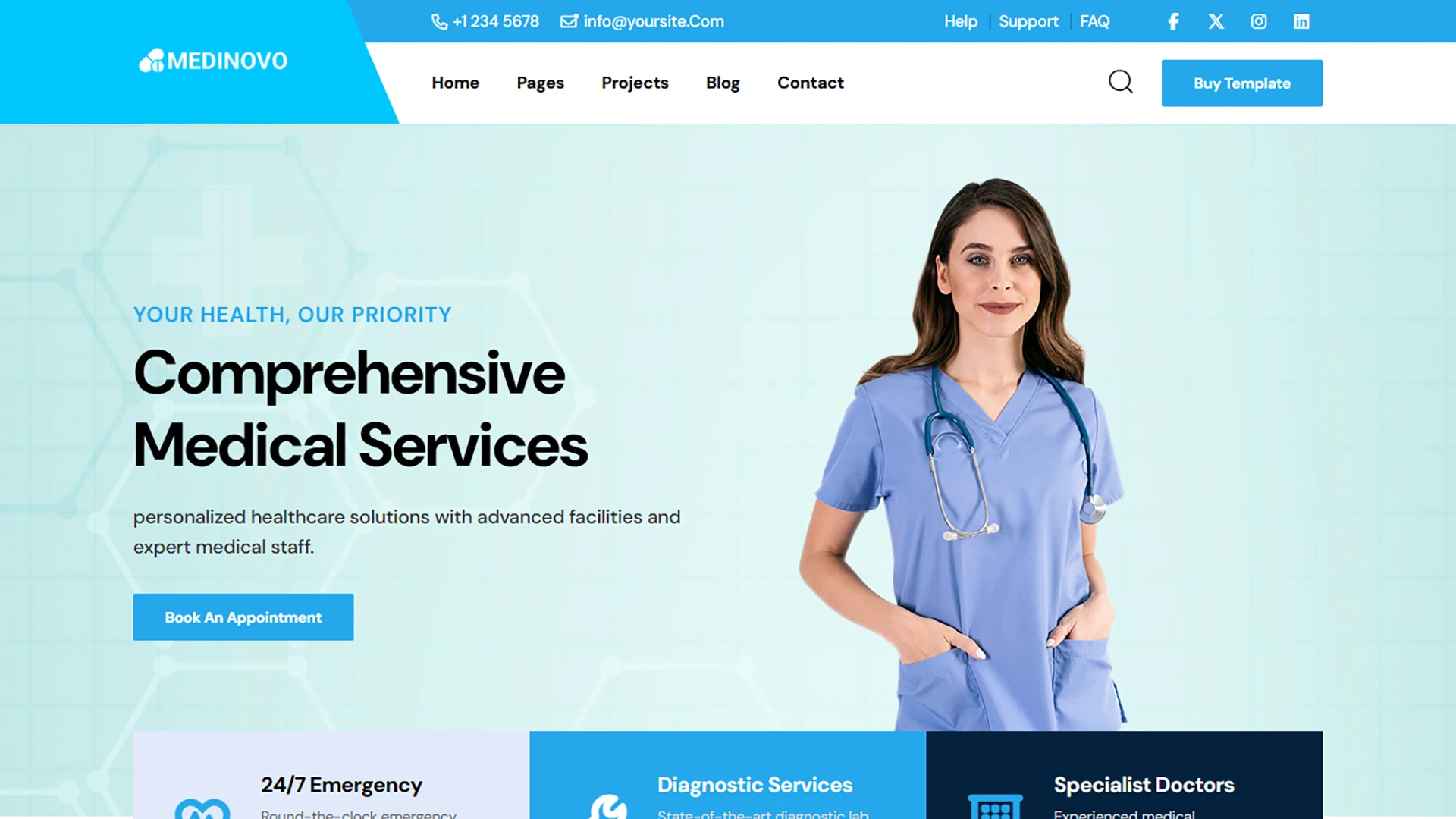 Medinovo - Medical & Healthcare HTML Template