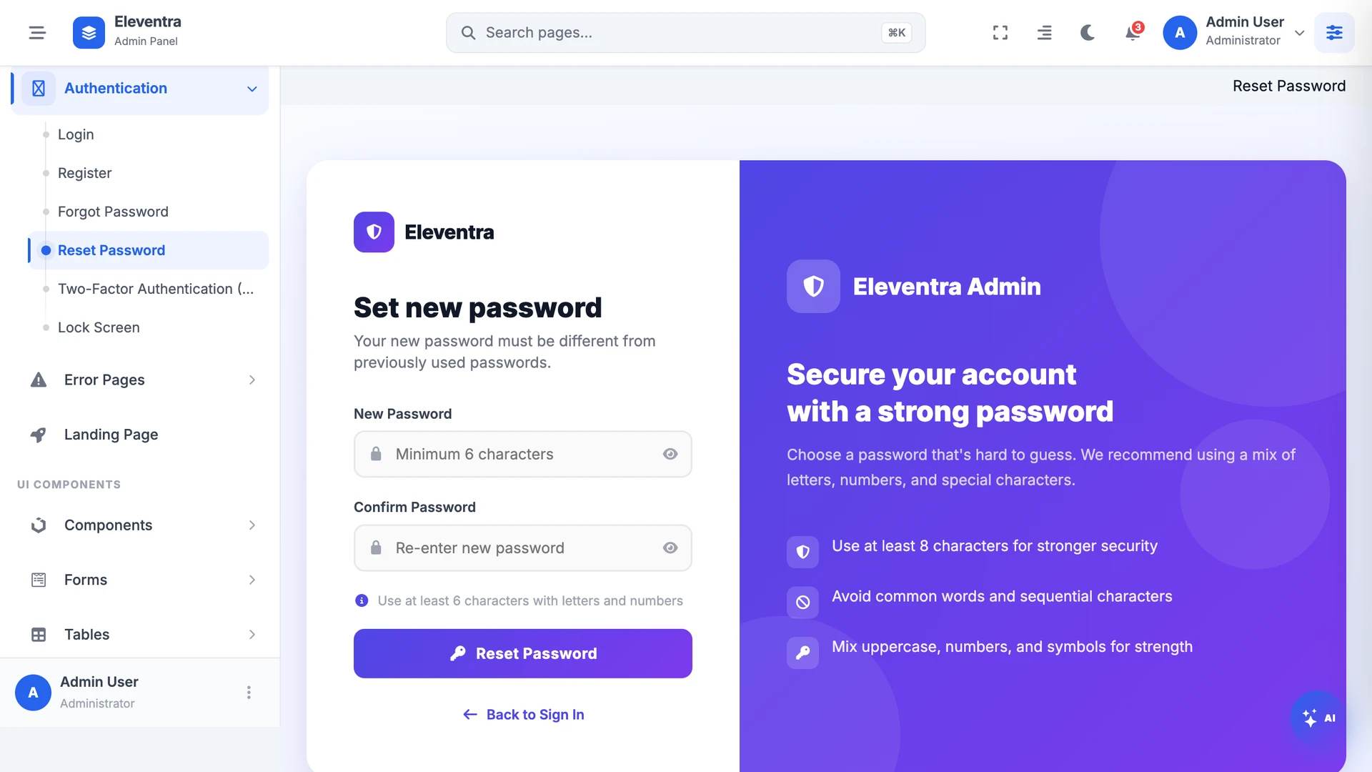 Eleventra - Angular 21 Admin Dashboard Template + UI Kit + 90+ Pages