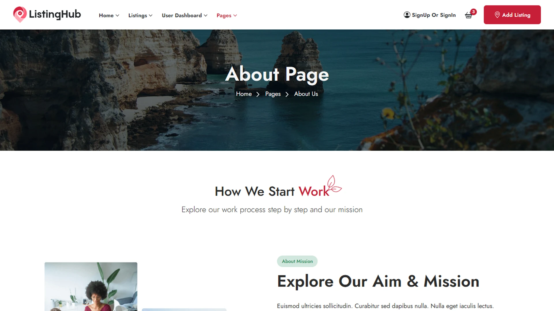 ListingHub - Nuxt Business Directory & Listing Template