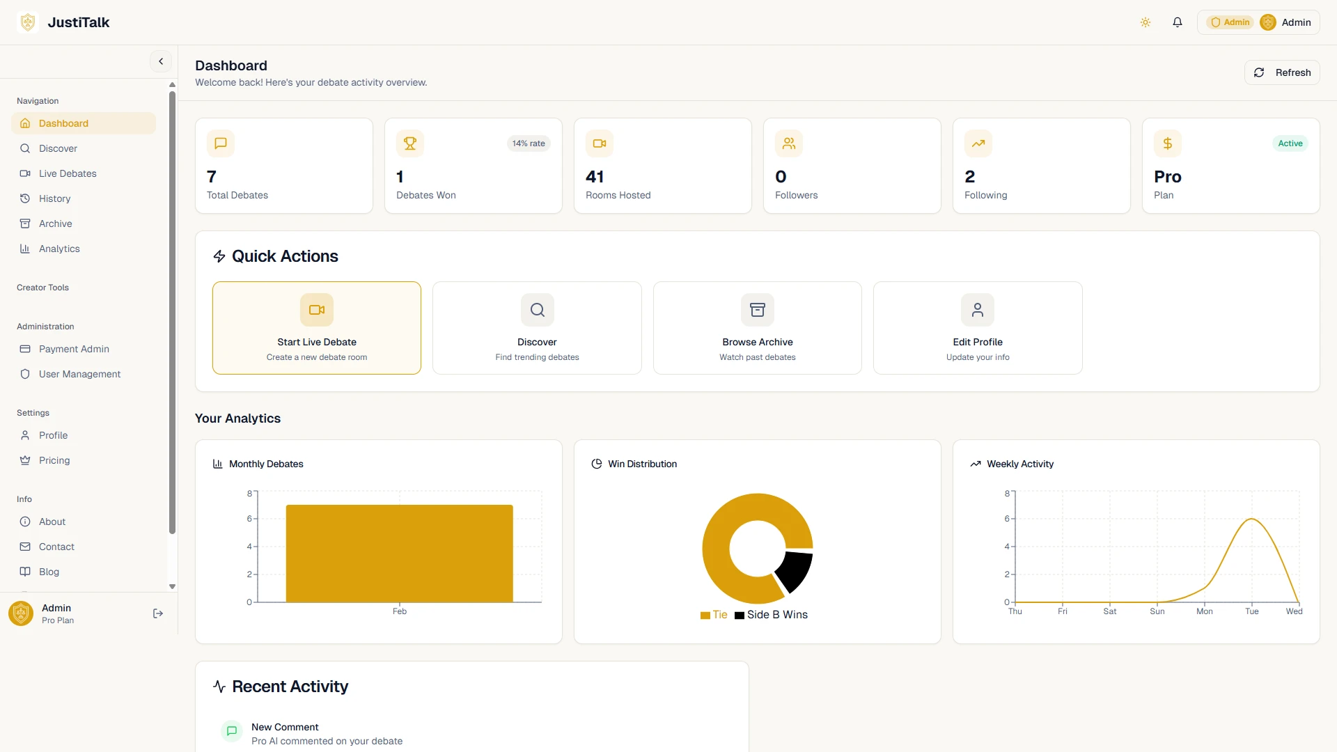 JustiTalk - The Ultimate AI-Powered Debate & Discussion Platform