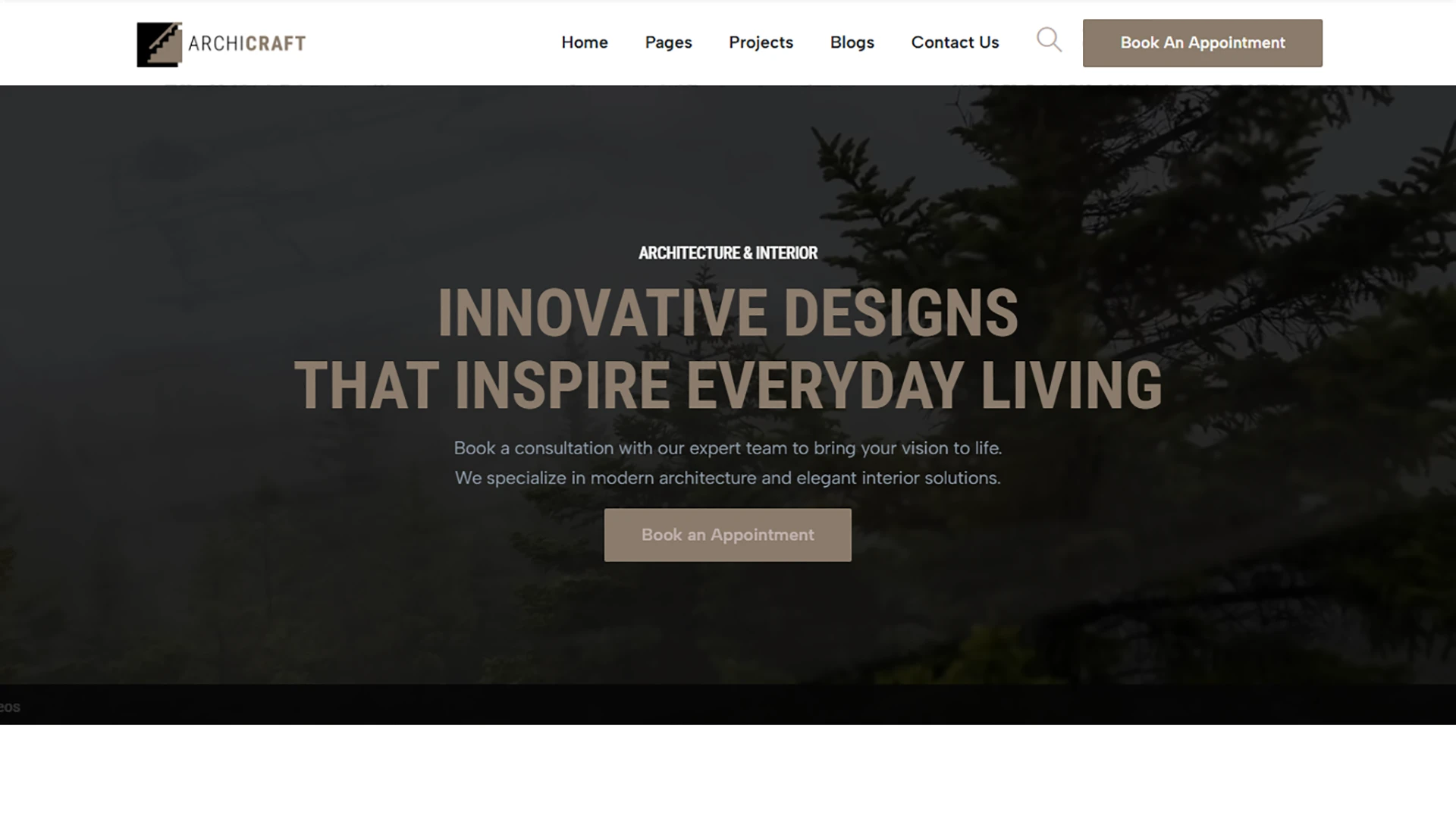 ArchiCraft - Architecture & Interior Design HTML Template
