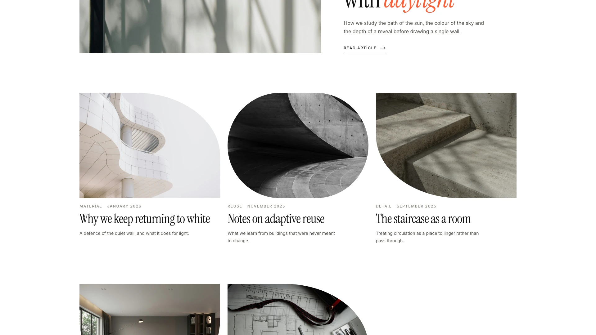 Thornfield - Refined & Modern Architecture Studio Website Template