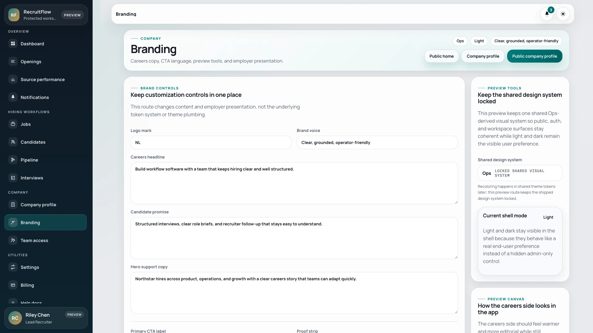 RecruitFlow - React Job Board & Recruiter Dashboard Template