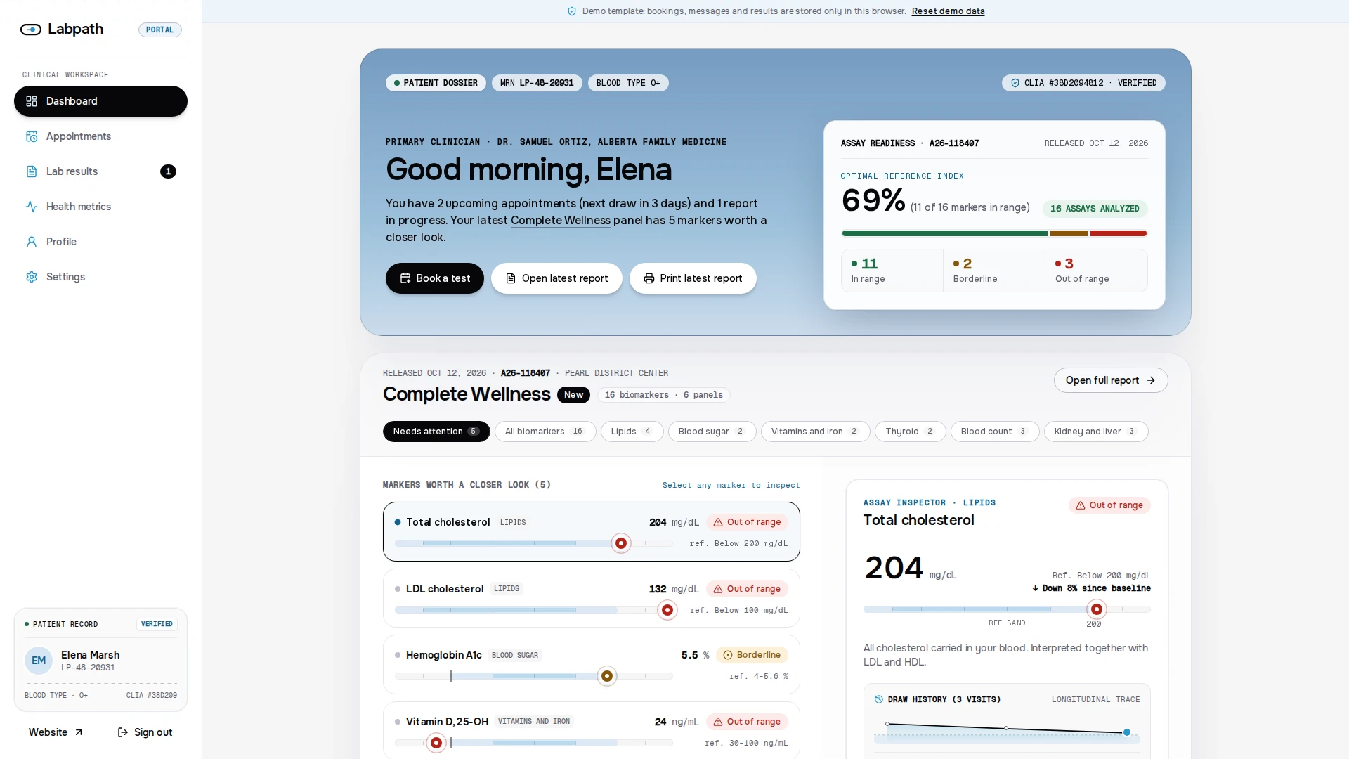 Labpath - Diagnostic Lab & Patient Portal Next.js Template (Screenshot 7 of 12)