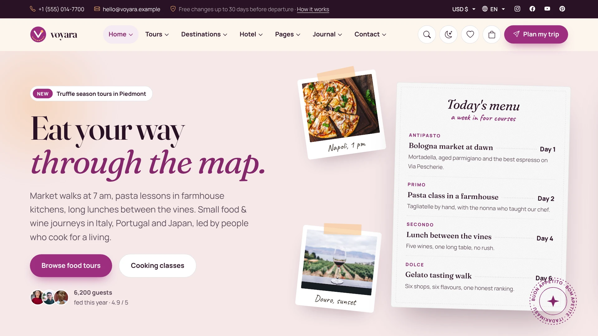 Voyara - Travel Agency & Boutique Hotel HTML Template