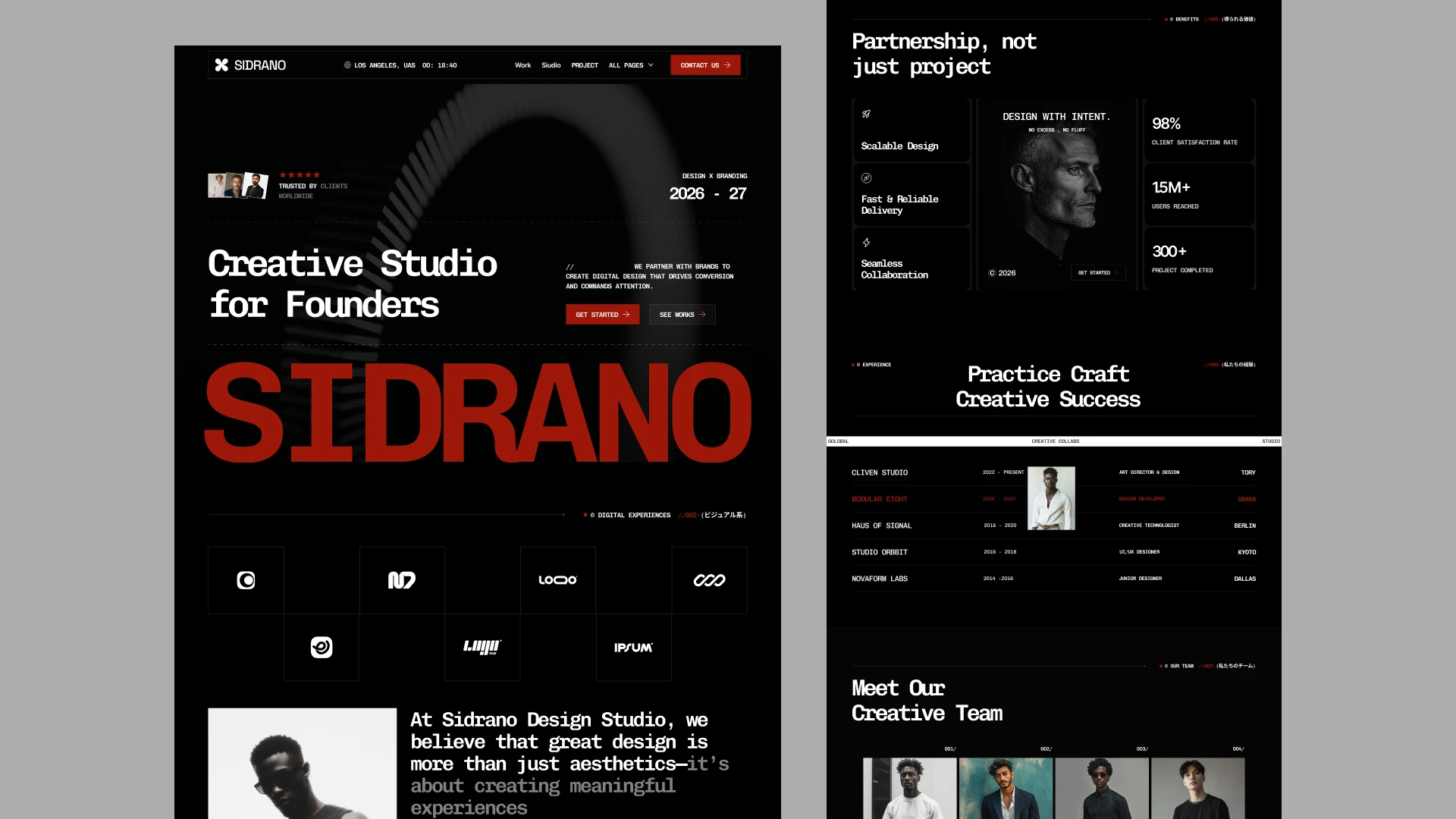 Sidrano - Creative & Marketing Agency Site, Next.js 16 & Tailwind CSS 4