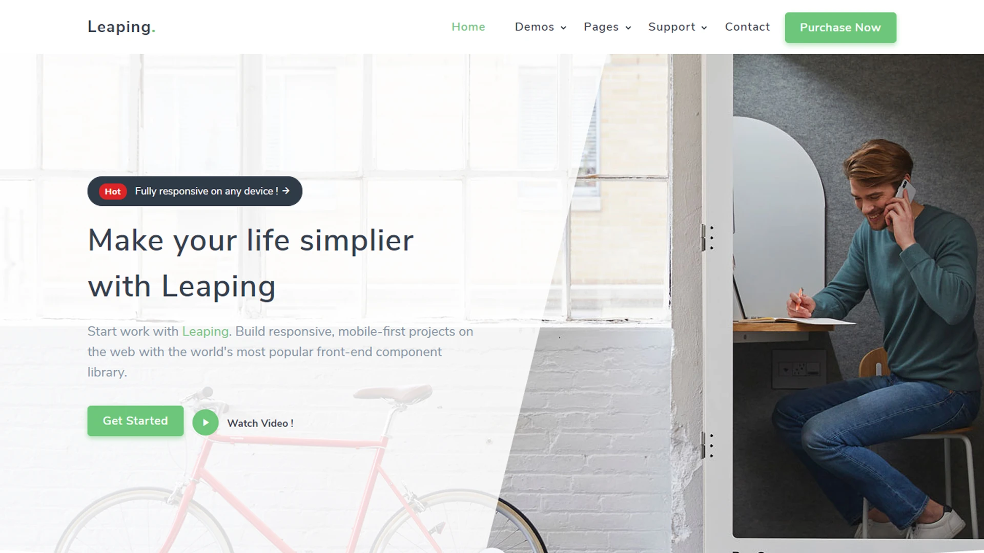 Leaping - Bootstrap 5 Multipurpose Landing HTML Template