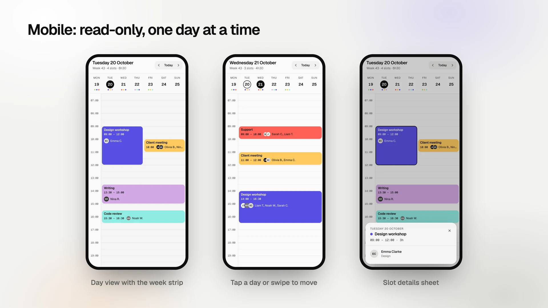 Sablier - Team Scheduler Template with Drag and Drop for React and Vue (Screenshot 11 of 13)