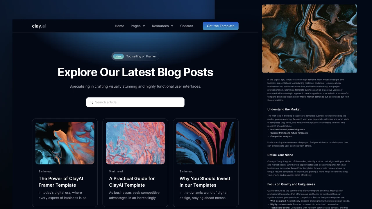 ClayAI - SaaS, AI & Startup Multipurpose Figma Template