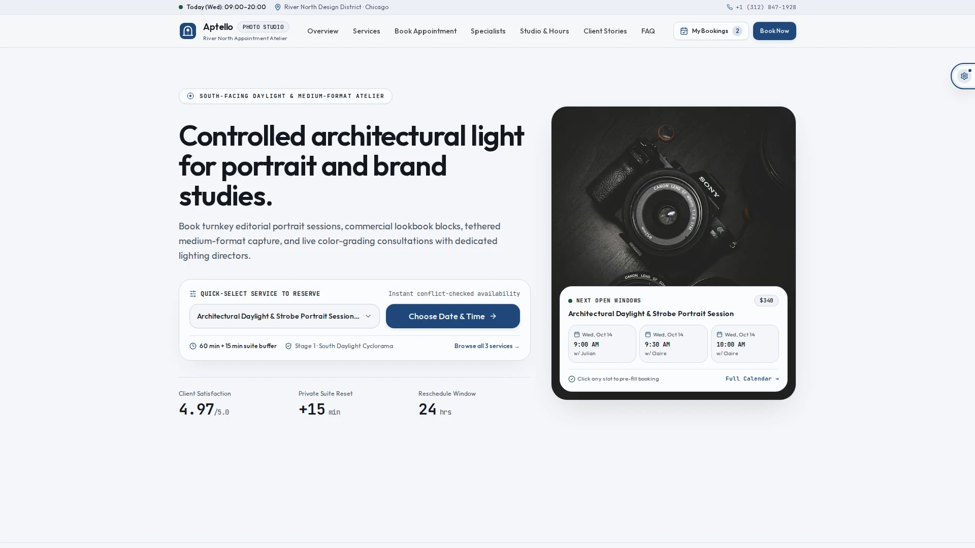 Aptello - Service Booking and Appointment Studio Next.js Template