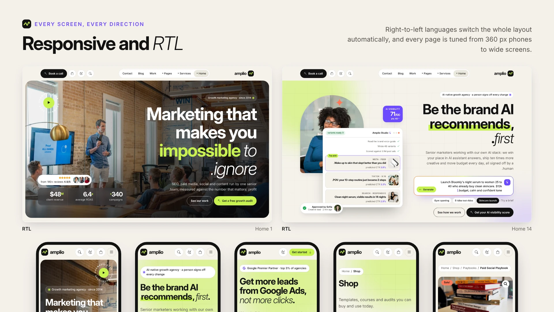 Amplio - Digital Marketing Agency WordPress Theme (Screenshot 12 of 66)
