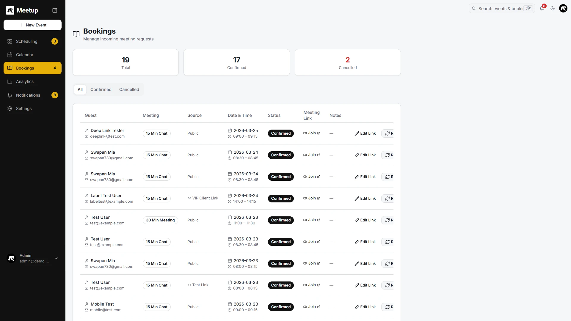 Meetup - AI-Powered Calendar & Meeting Scheduling Platform
