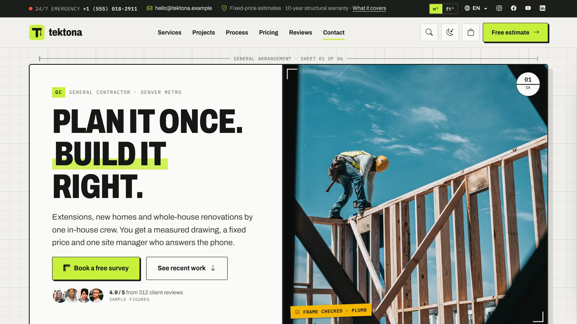 Tektona - Construction & Renovation HTML Template