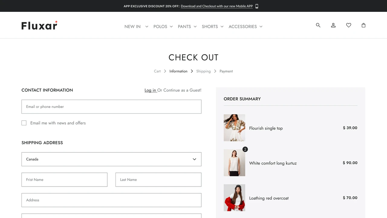 Fluxar - eCommerce Figma Template