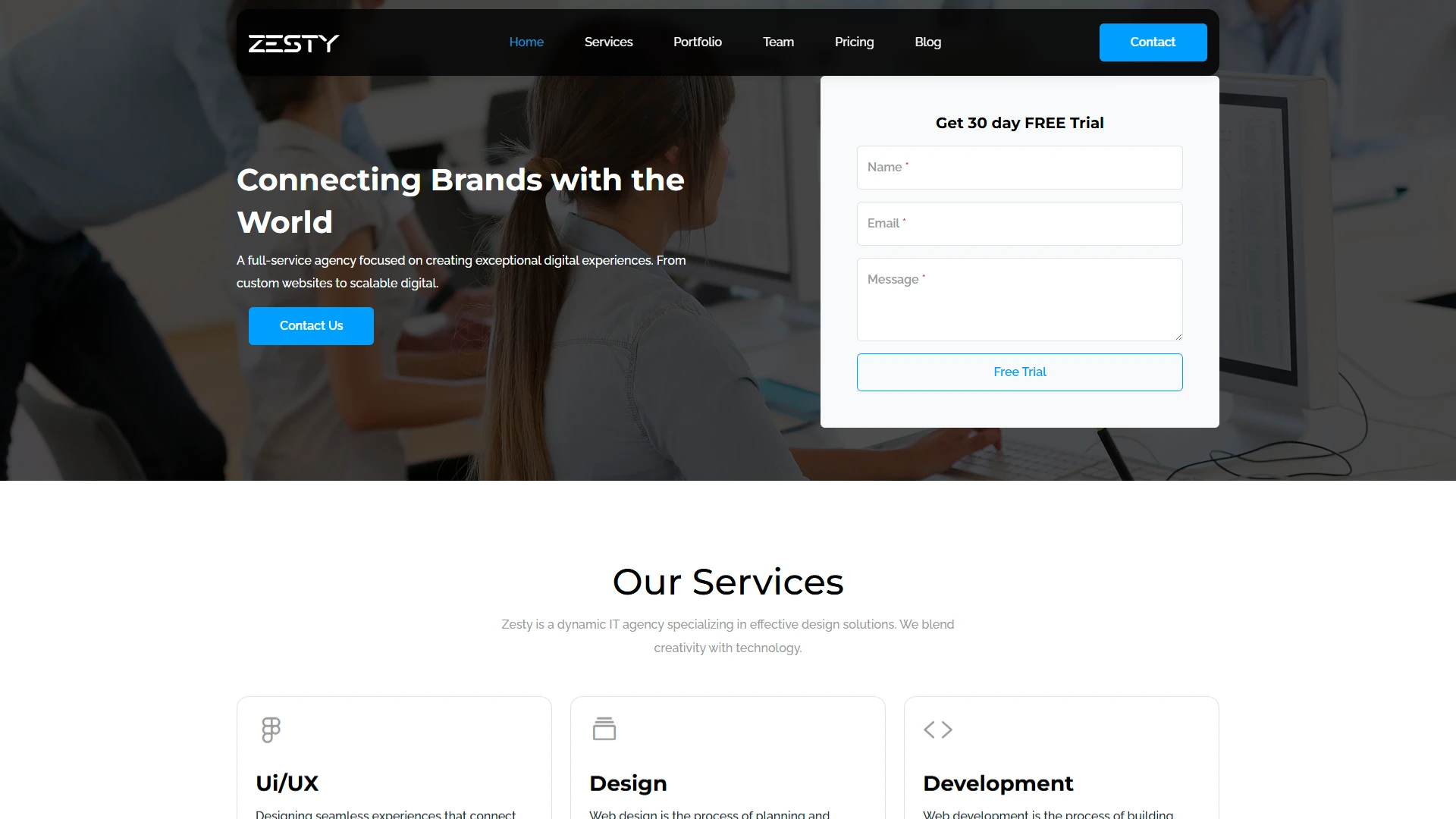 Zesty - Bootstrap 5 SaaS & Agency Landing Template + LTR & RTL + Light & Dark