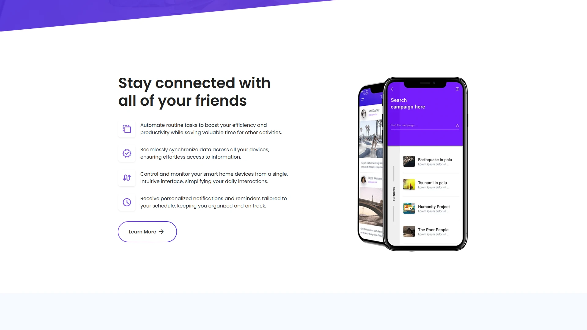 sApp - App Landing Page Template