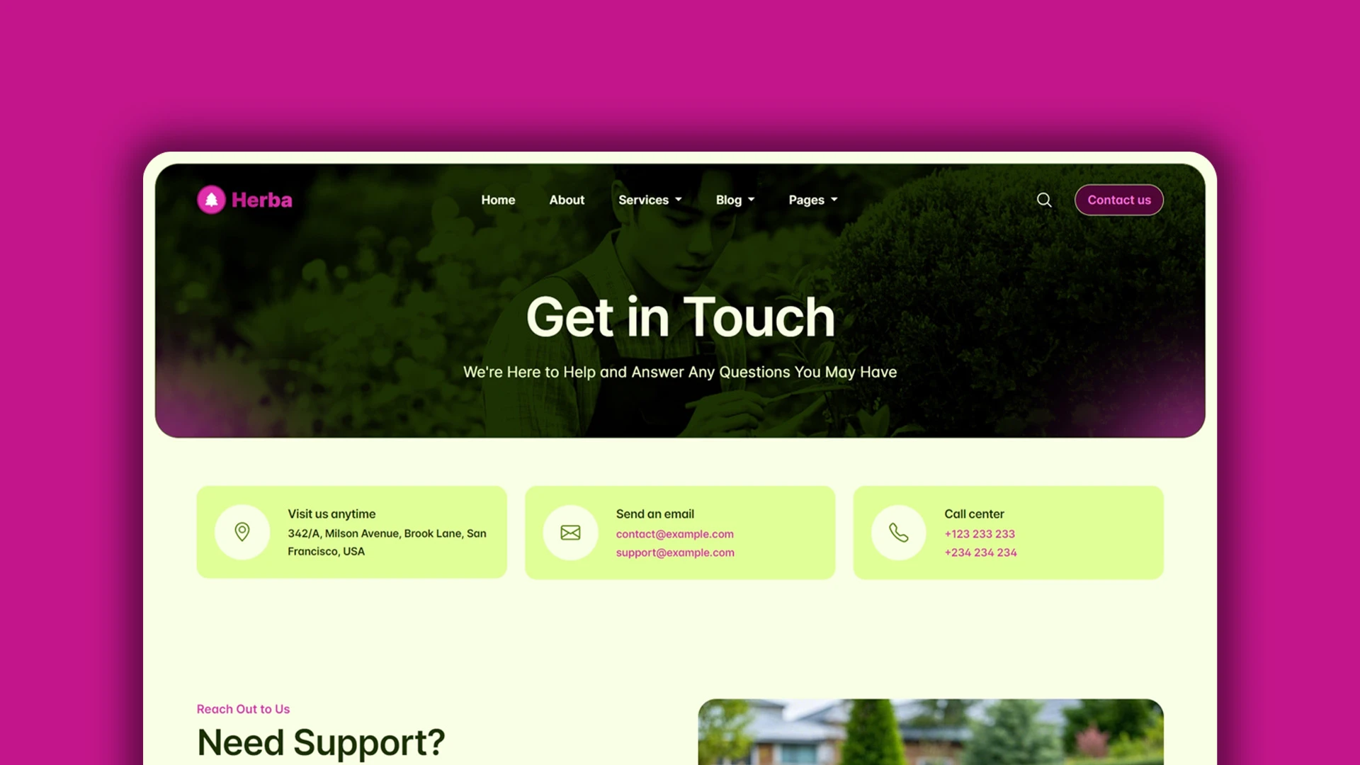 Herba - Innovative Landscaping and Green Spaces HTML Website Template