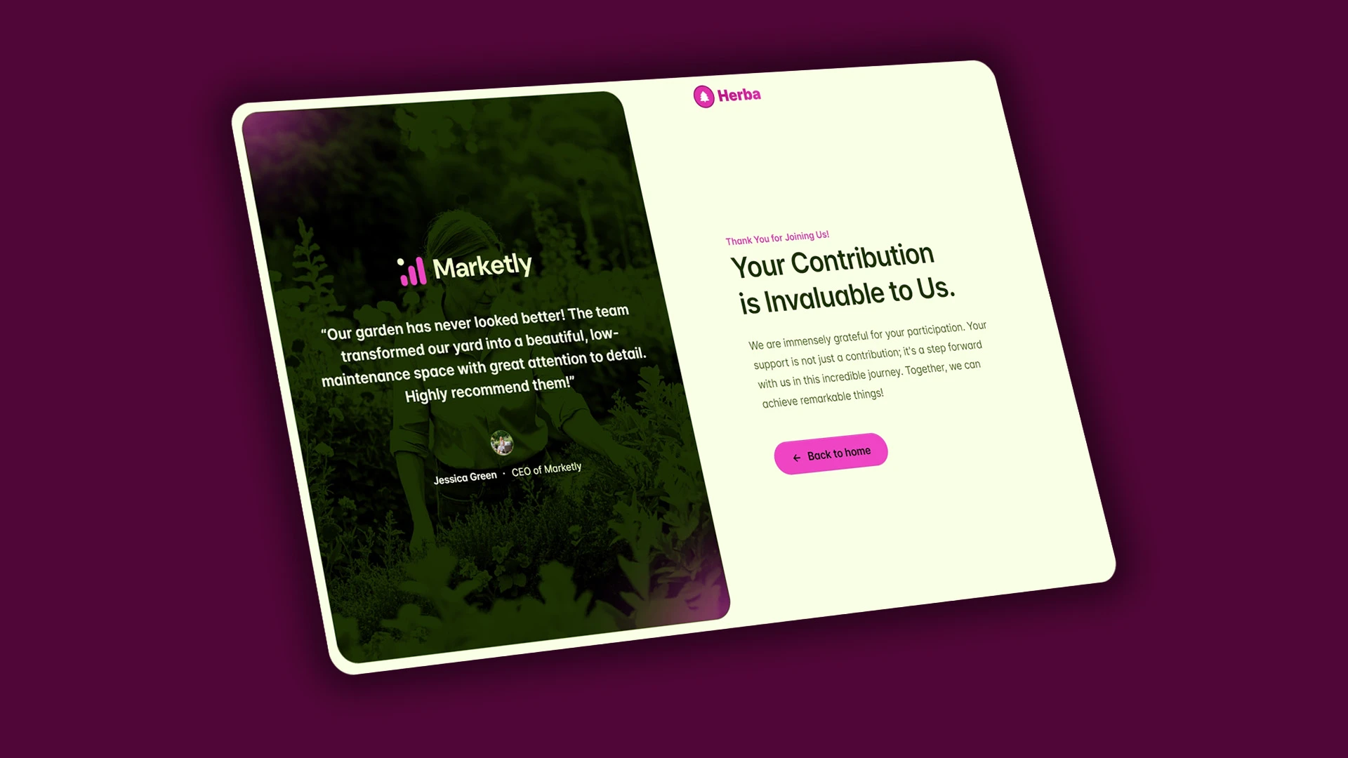 Herba - Innovative Landscaping and Green Spaces HTML Website Template