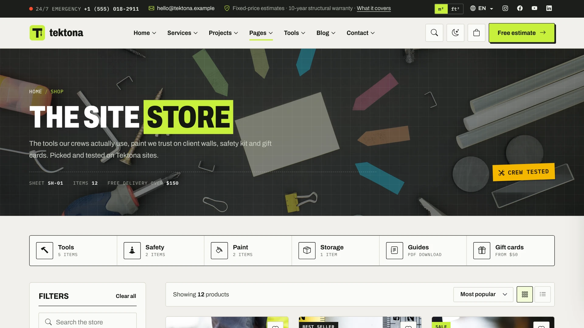Tektona - Construction & Renovation HTML Template