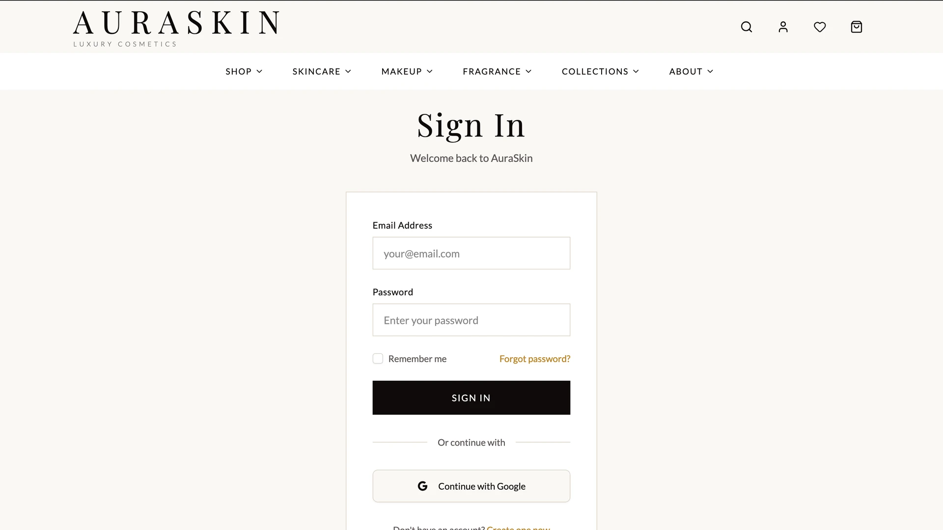 AuraSkin - React Skincare Ecommerce Website Template