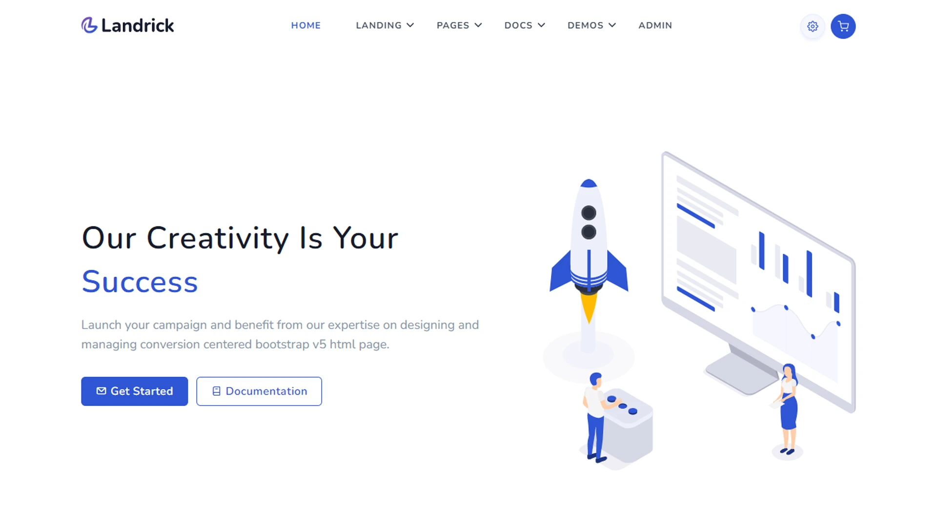 Landrick - App, Saas & Software Landing & Admin Dashboard Bootstrap 5 Template