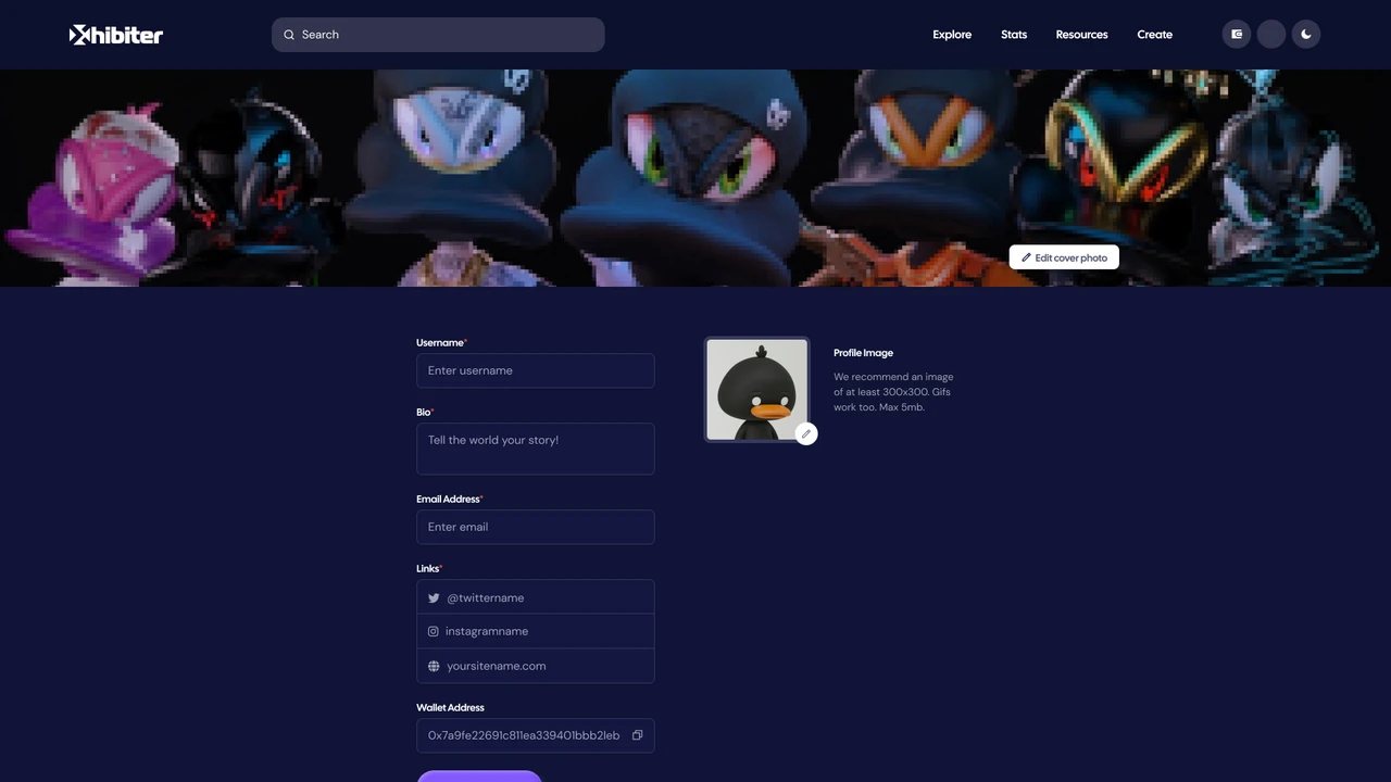 Xhibiter - Web3 Crypto NFT Marketplace Figma Template