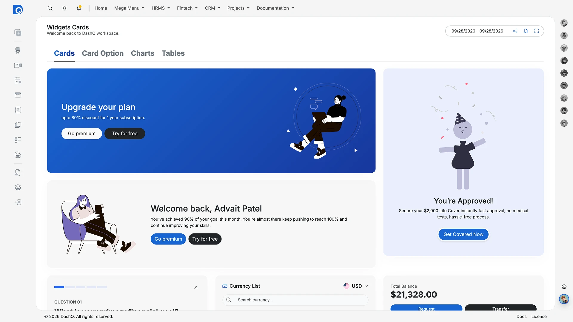 DashQ - Multipurpose Bootstrap HTML Admin Dashboard Template