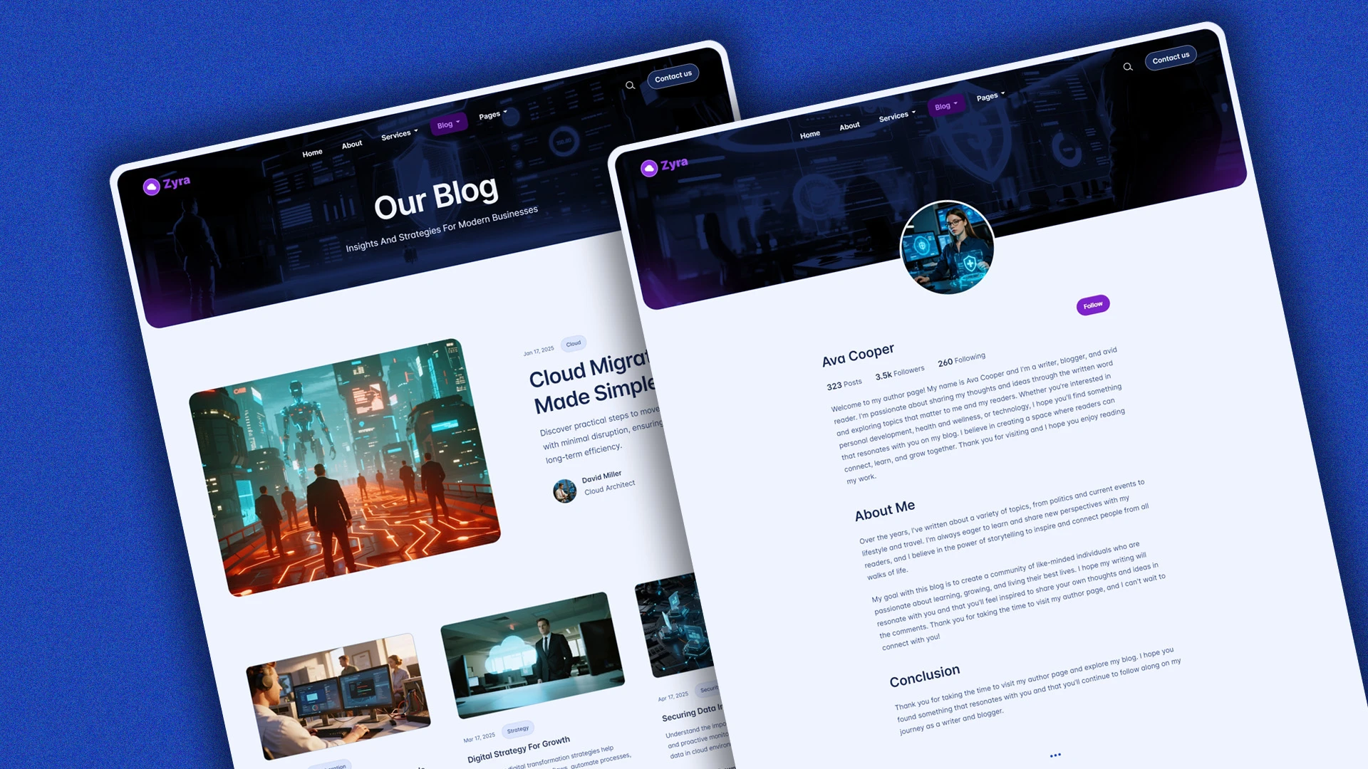 Zyra - Multipurpose IT Solutions & Business Services HTML Website Template