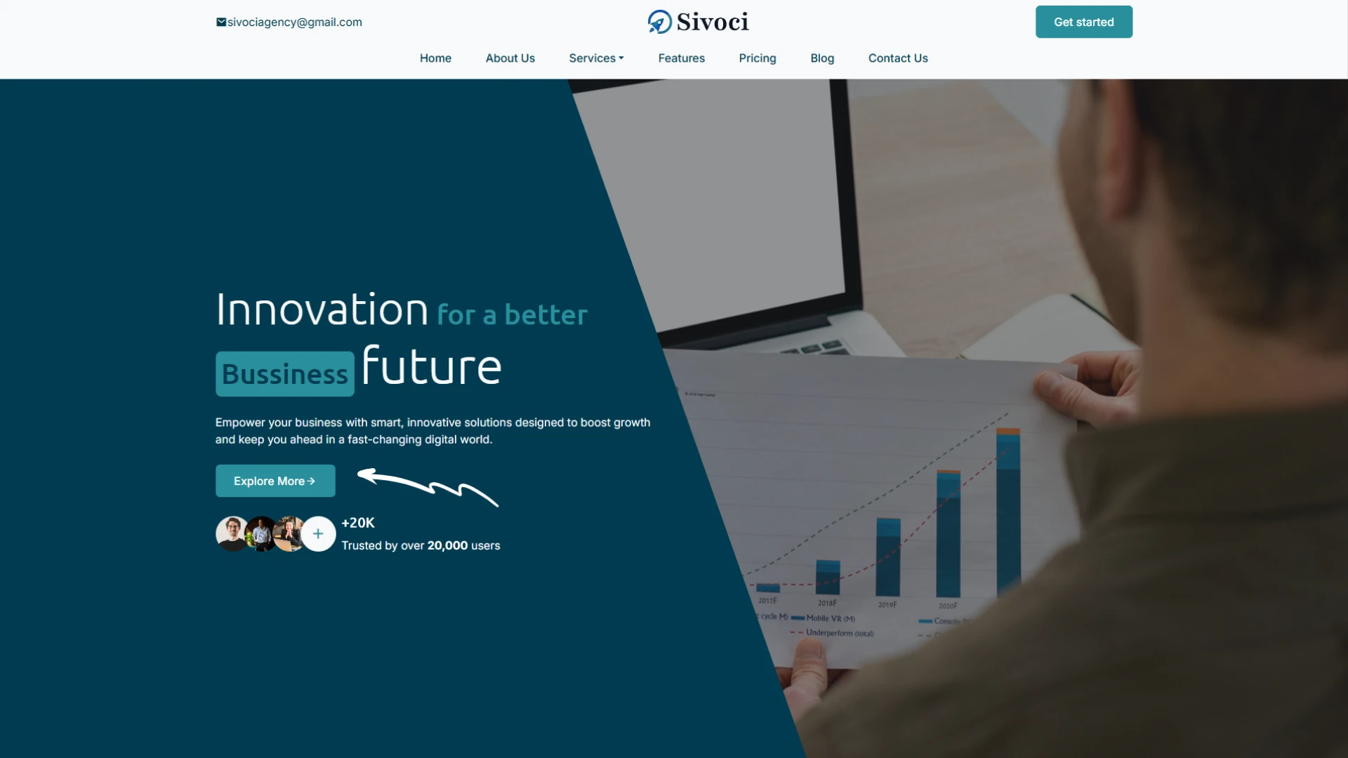 Sivoci - Business Website ReactJs Template Modern Corporate Company Design