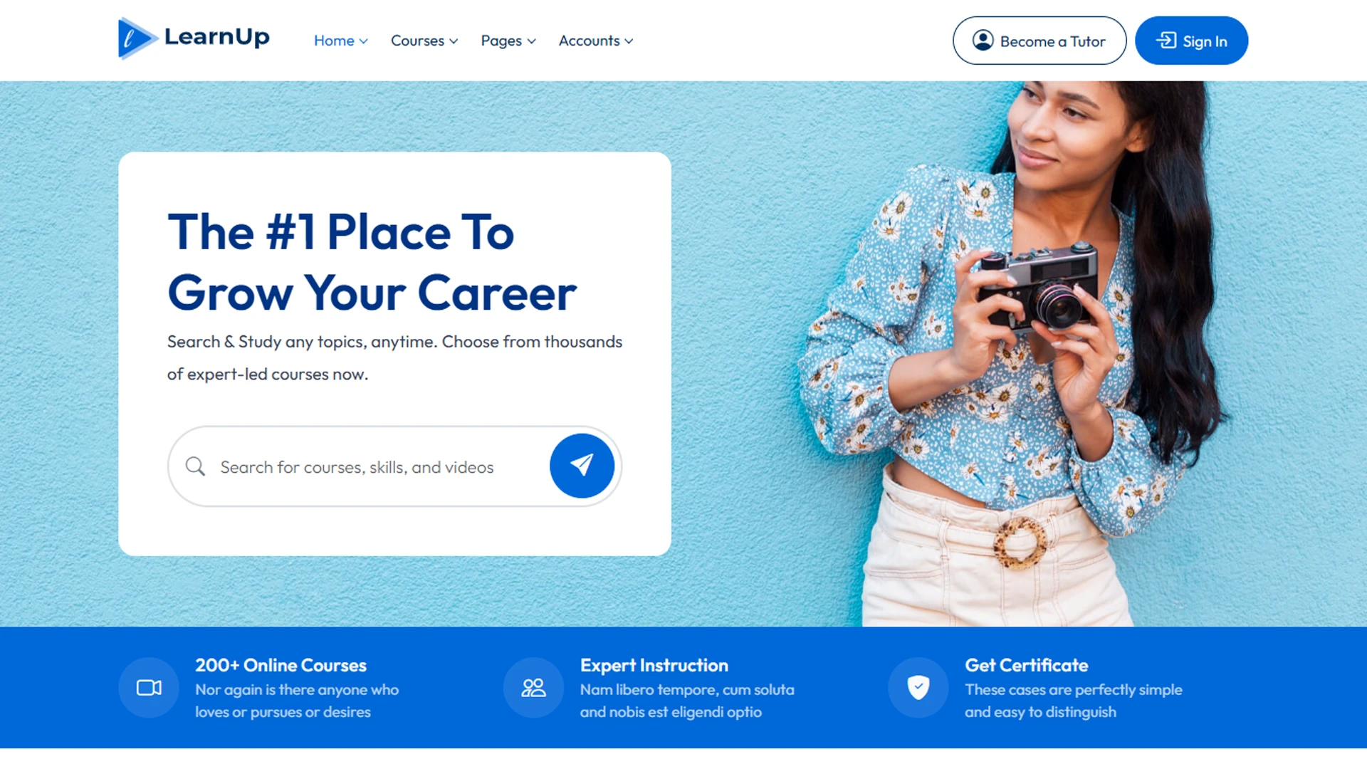 LearnUp - PHP Online Courses & Education LMS Template