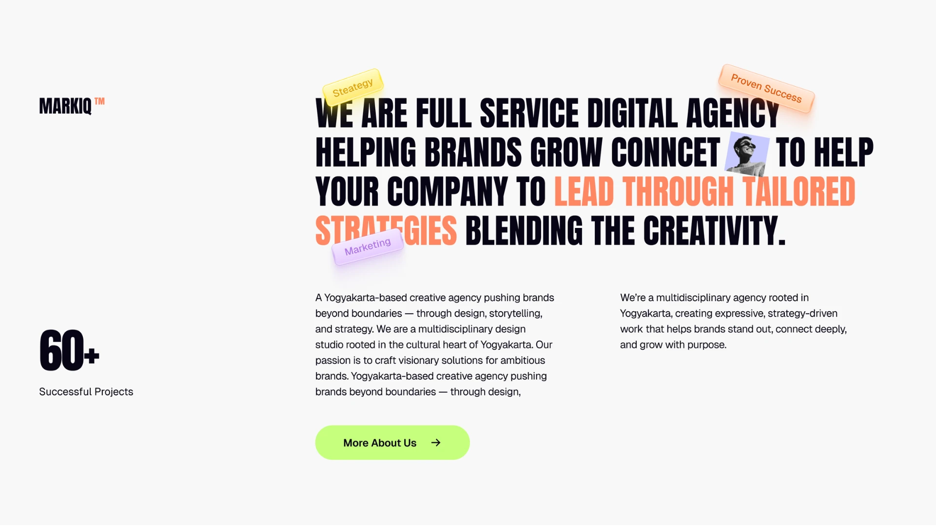 Mariq - Next.js 16 Creative Marketing Agency Template