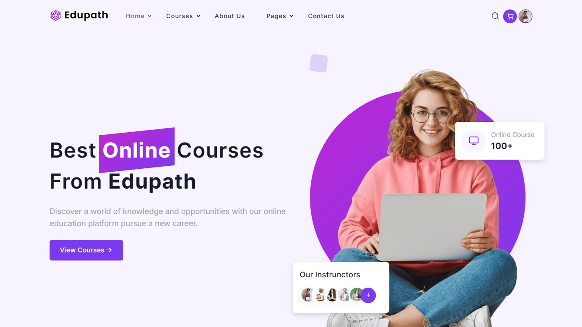Edupath - React Online Courses & Education LMS Template
