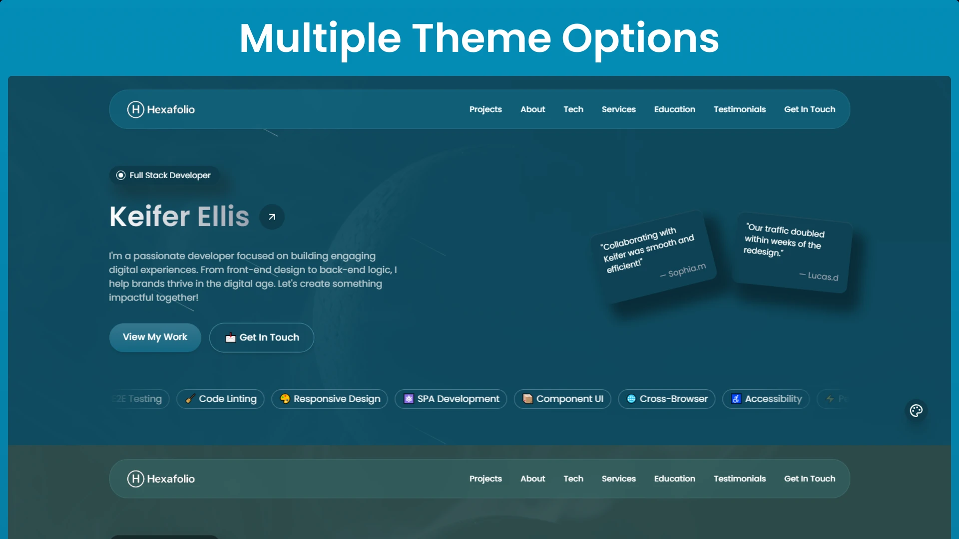 Hexafolio - Personal Portfolio React Template