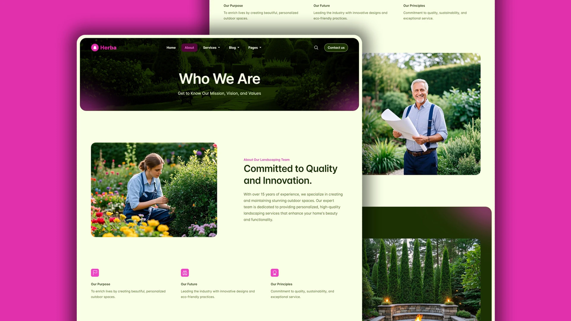 Herba - Innovative Landscaping and Green Spaces HTML Website Template