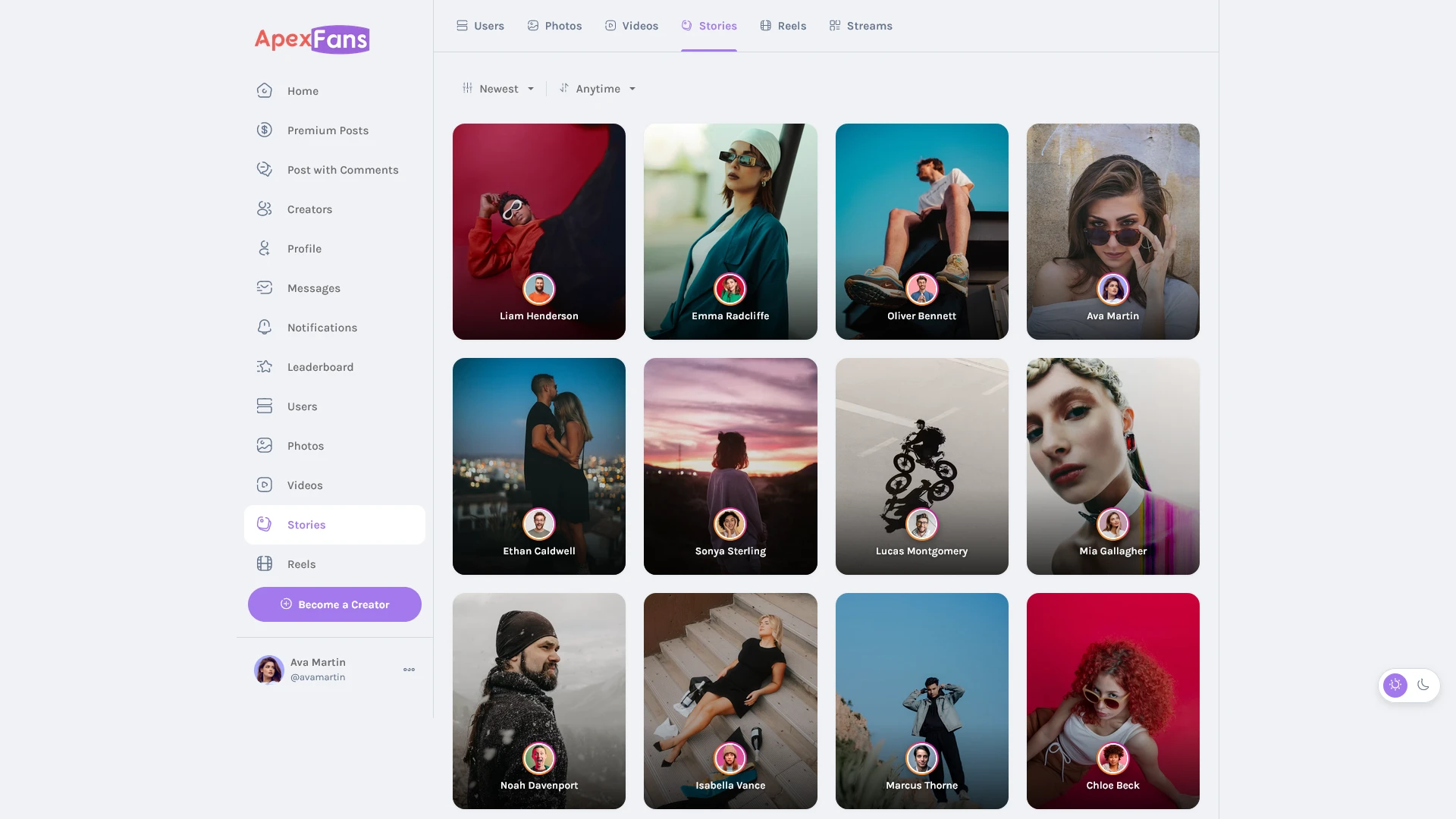 ApexFans - Ultimate Social Network Template for Content Creators
