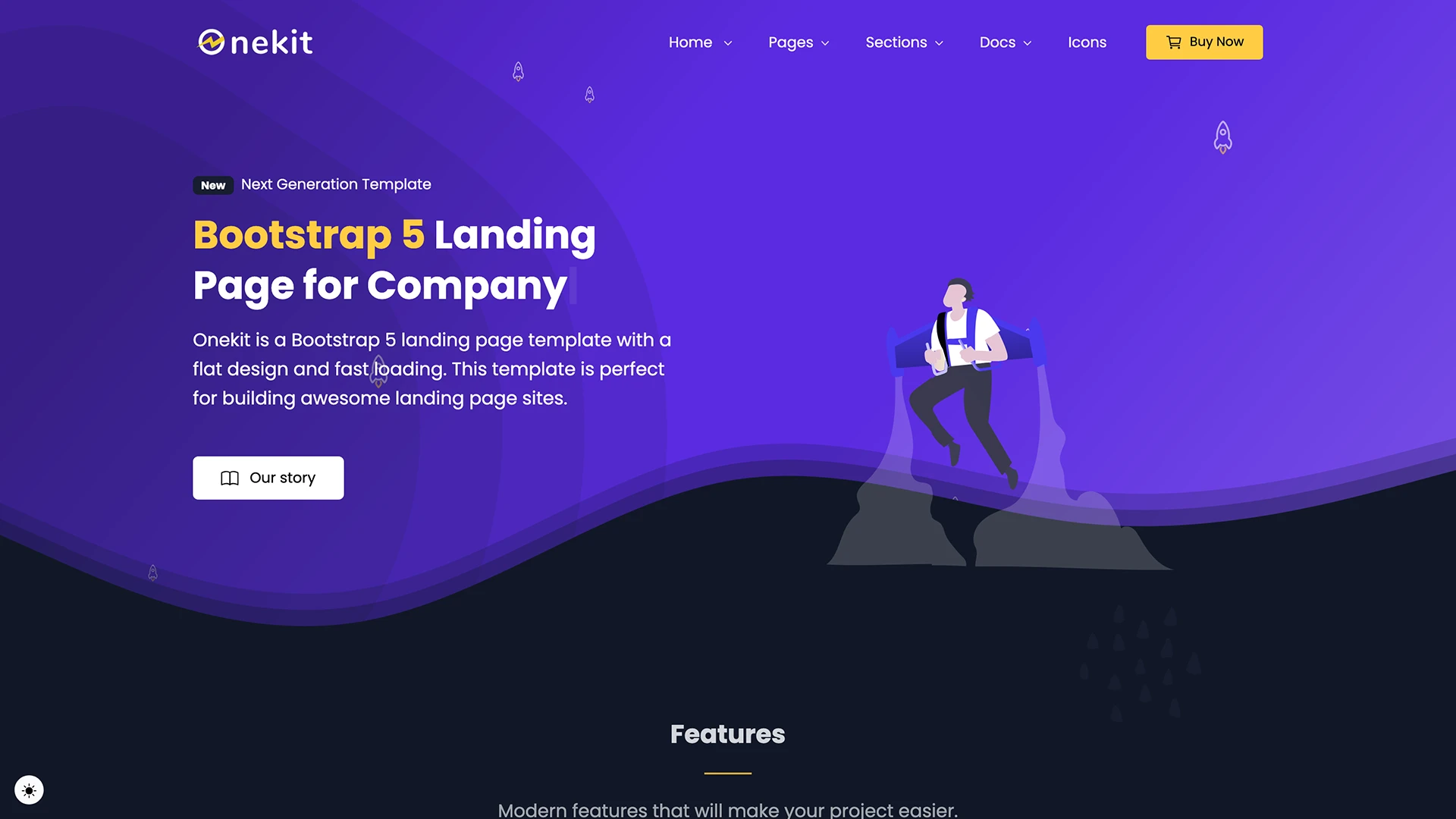 Onekit - Bootstrap 5 Landing Page