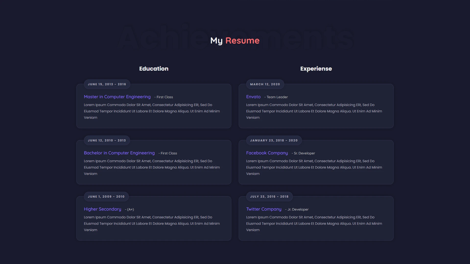 Brog - Personal Portfolio Bootstrap + React Template