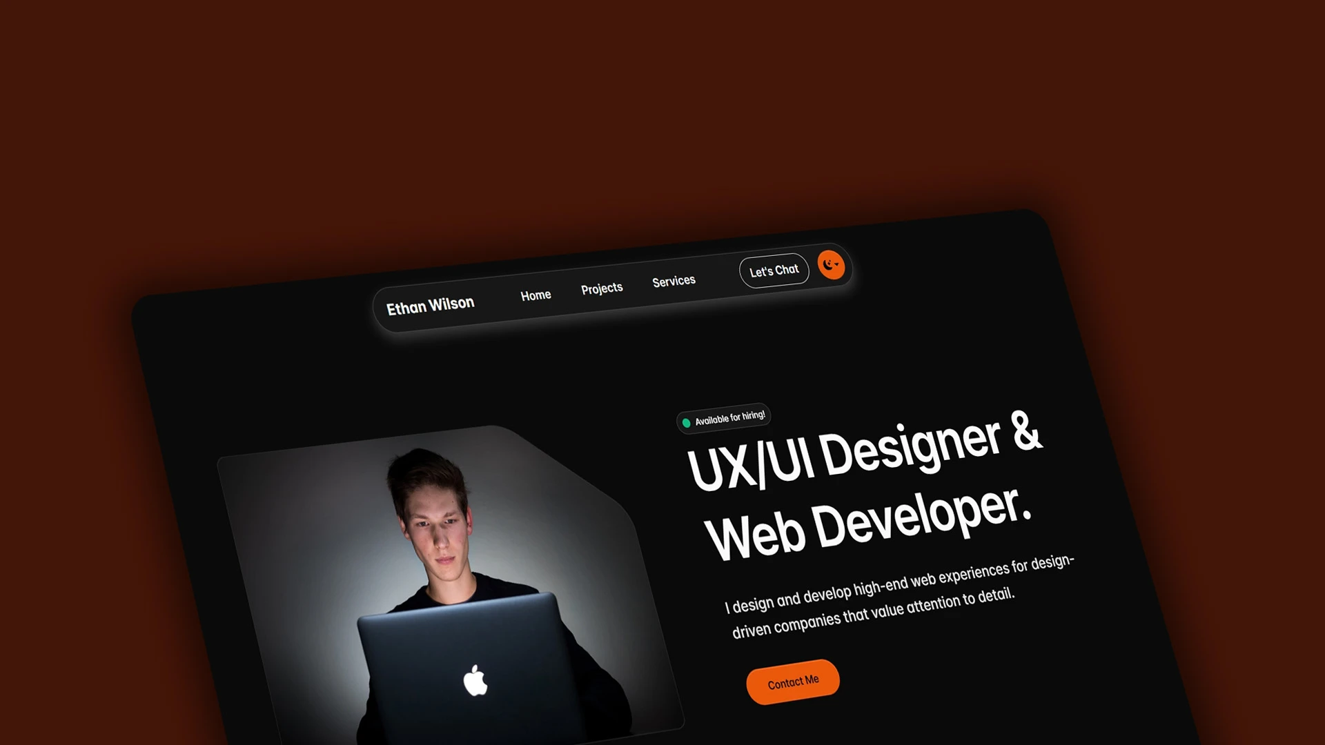 Uxoria - Sleek UX/UI Designer & Web Developer HTML Portfolio Template