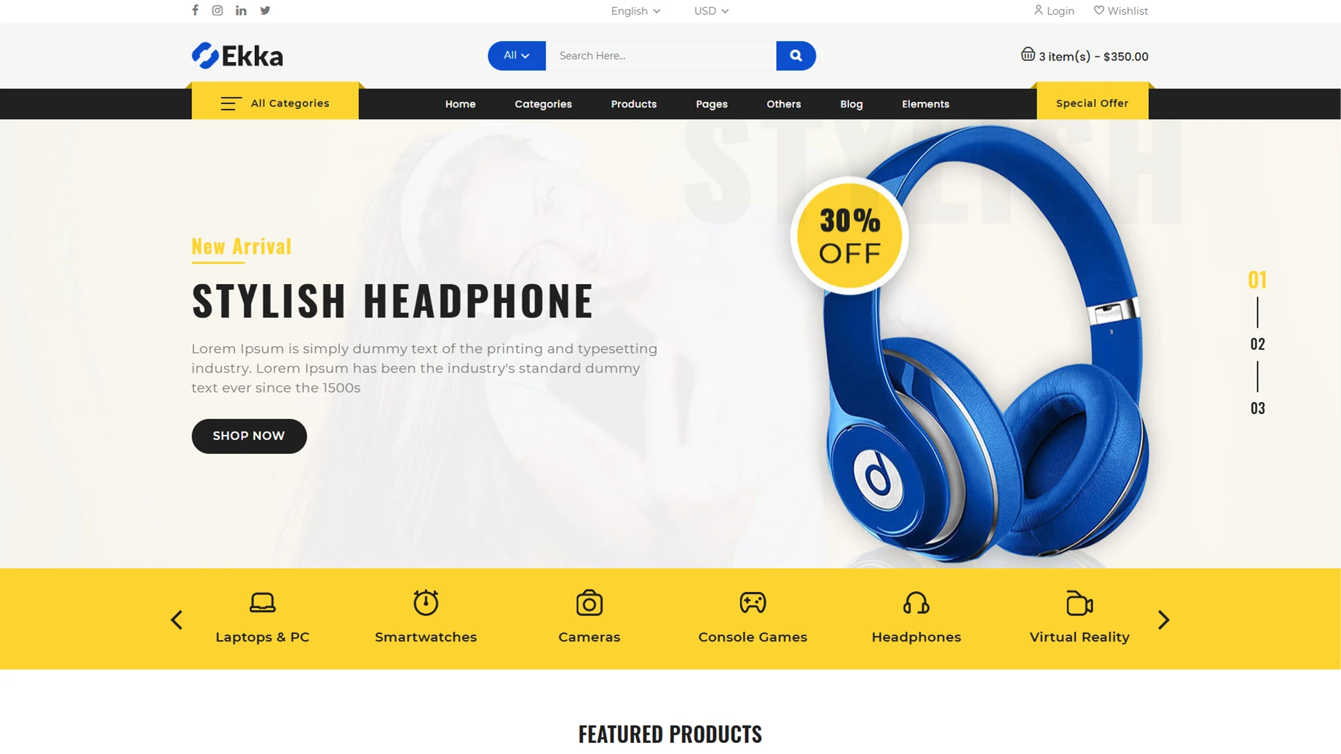 Ekka - Multipurpose eCommerce HTML Template + Admin Dashboard
