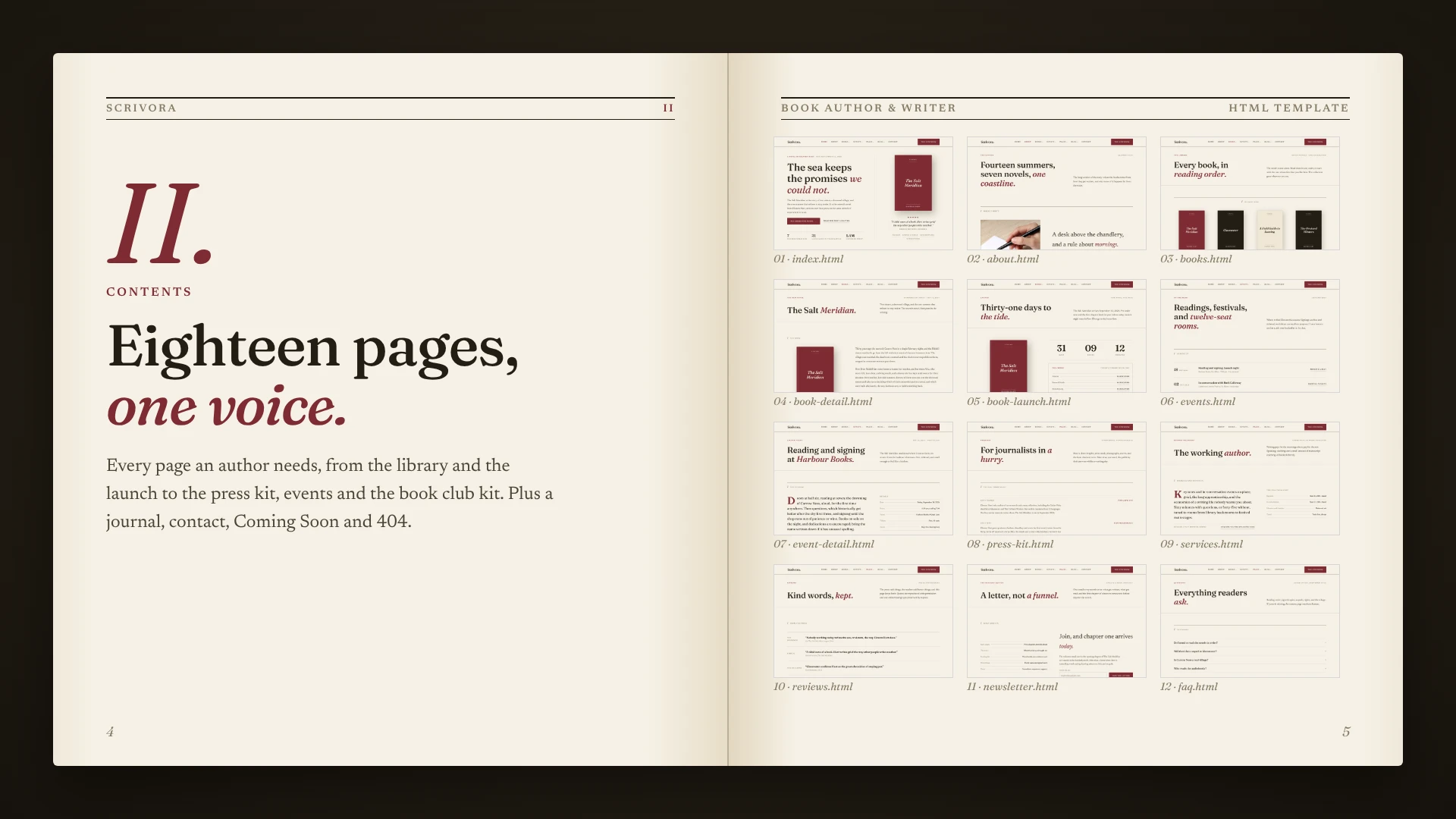 Scrivora - Book Author & Writer HTML Template (Screenshot 1 of 10)