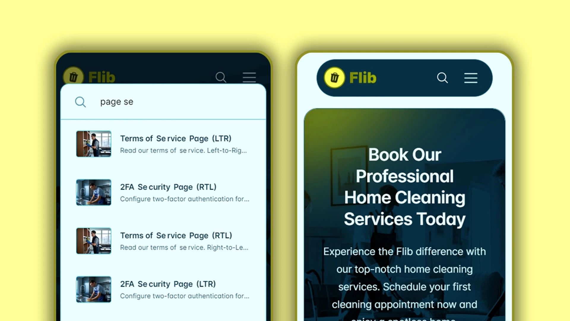 Flib - HTML Website Template For Premium Home Cleaning Services