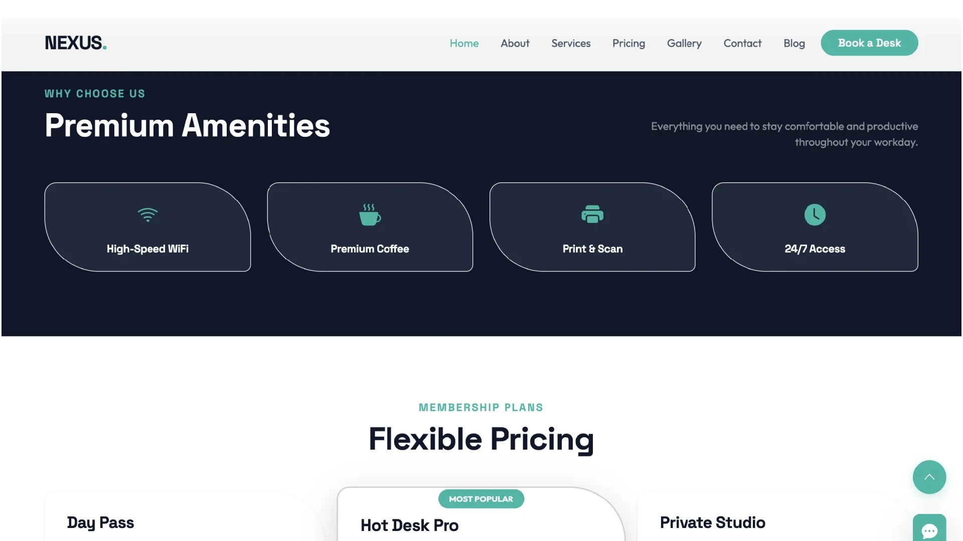 CoDesk - Modern Co-Working Space HTML Template